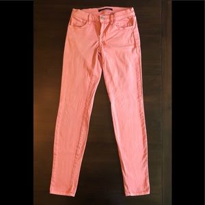 J Brand Coral Skinny Jeans
